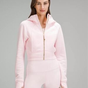 Lululemon Strawberry Milkshake Cropped Zip-Up Hoodie